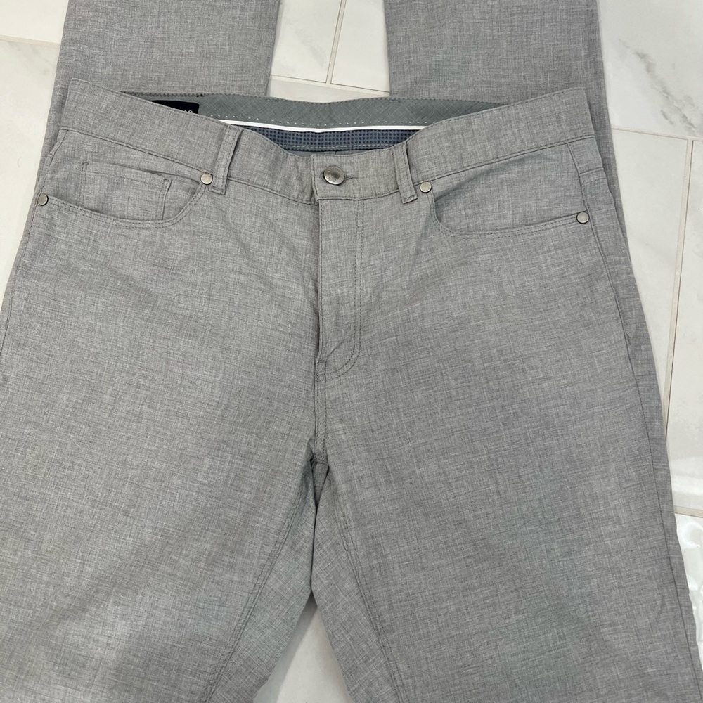 Peter Millar 5 Pocket Pants Gray 34 x 34